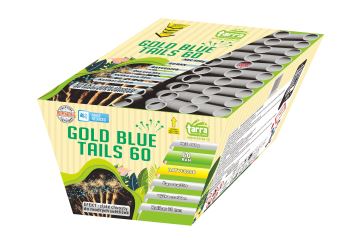 BATERIE VÝMETNIC GOLD BLUE TAILS 60 RAN - TICHÝ OHŇOSTROJ - GREEN LINE 4/1 - BATV6020B