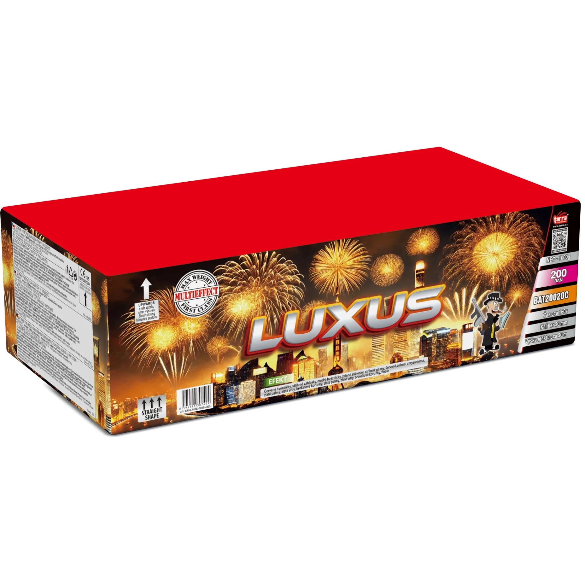 Ohňostroj - BATERIE VÝMETNIC LUXUS 200 ran 1/1