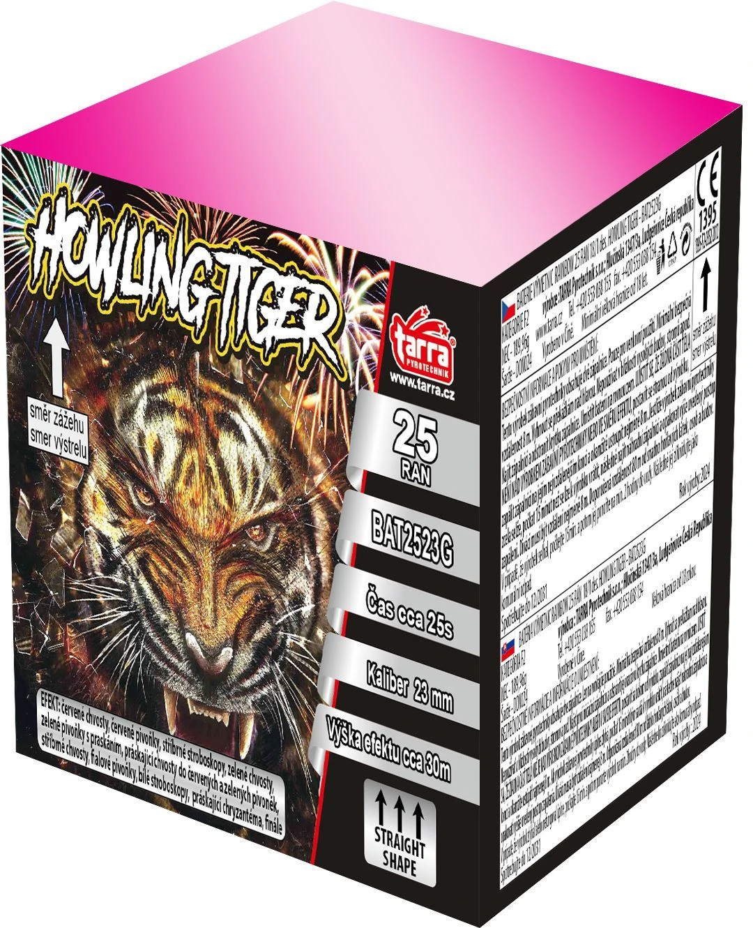 BATERIE VÝMETNIC HOWLING TIGER 25 RAN  18/1