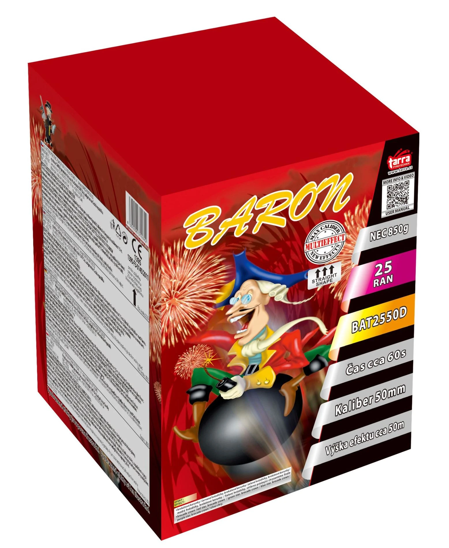 BATERIE VÝMETNIC BARON 25 RAN  1x1