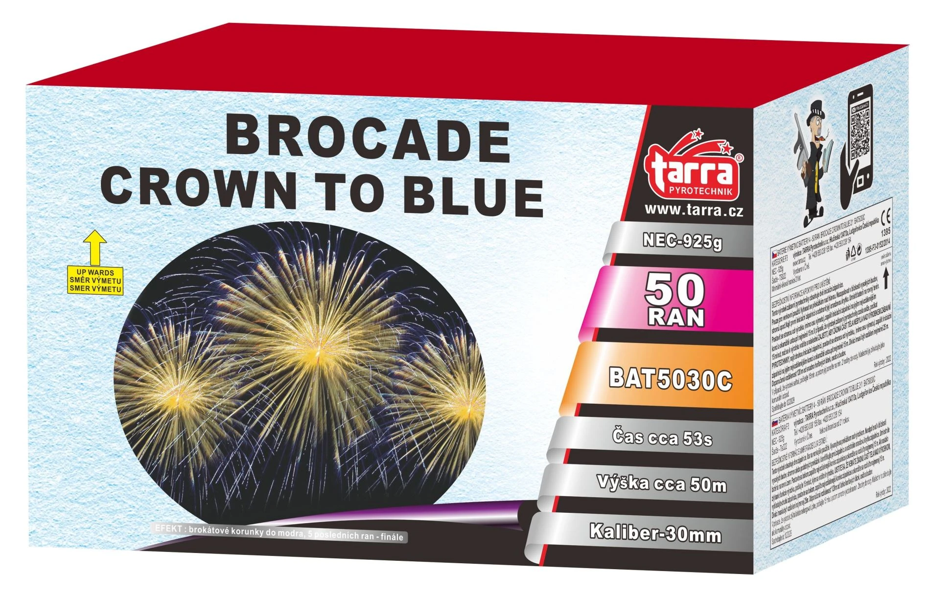 BATERIE VÝMETNIC BROCADE CROWN TO BLUE 50RAN 2/1