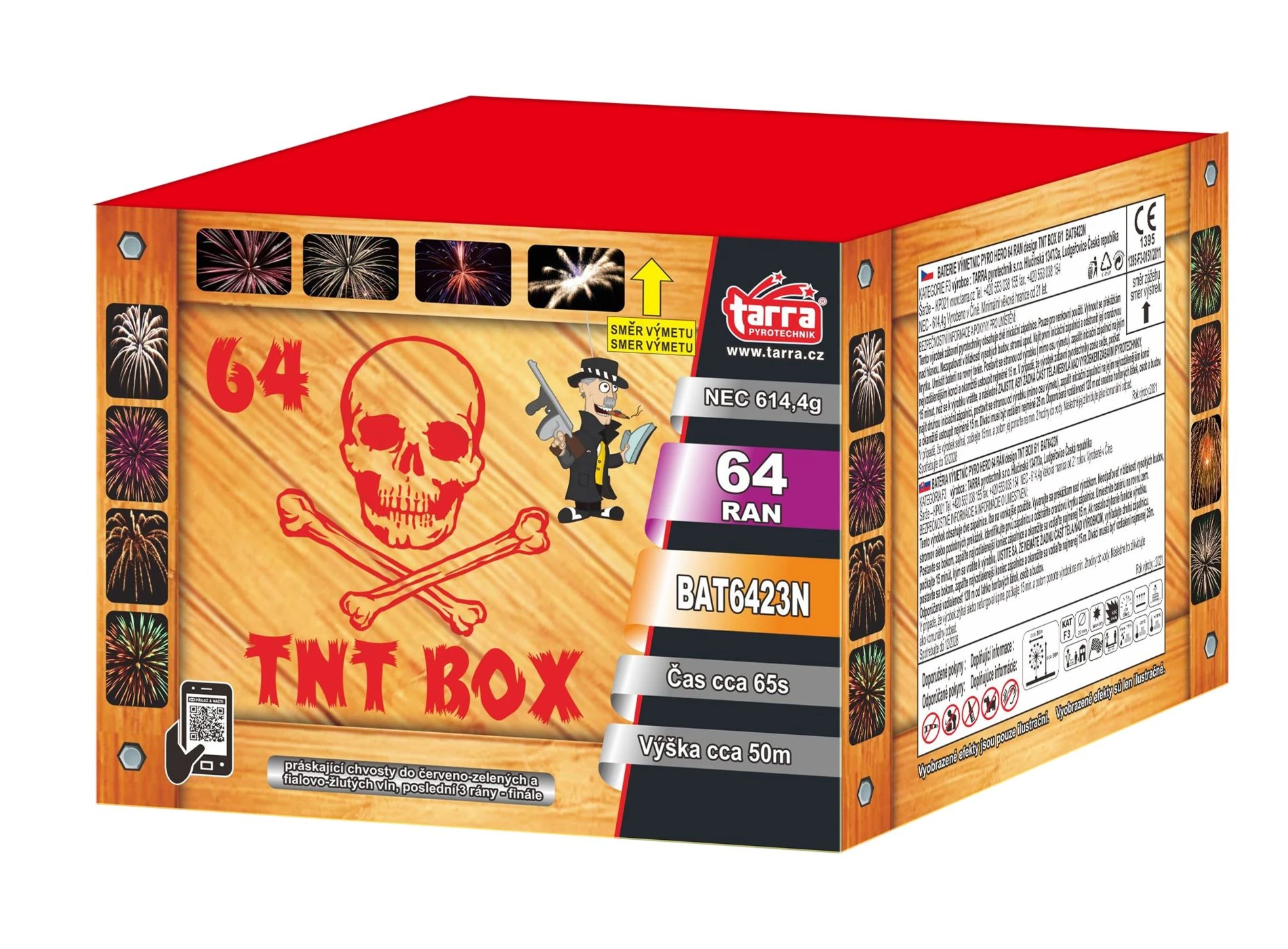 OHŇOSTROJ - BATERIE VÝMETNIC TNT BOX 64 RAN 6/1