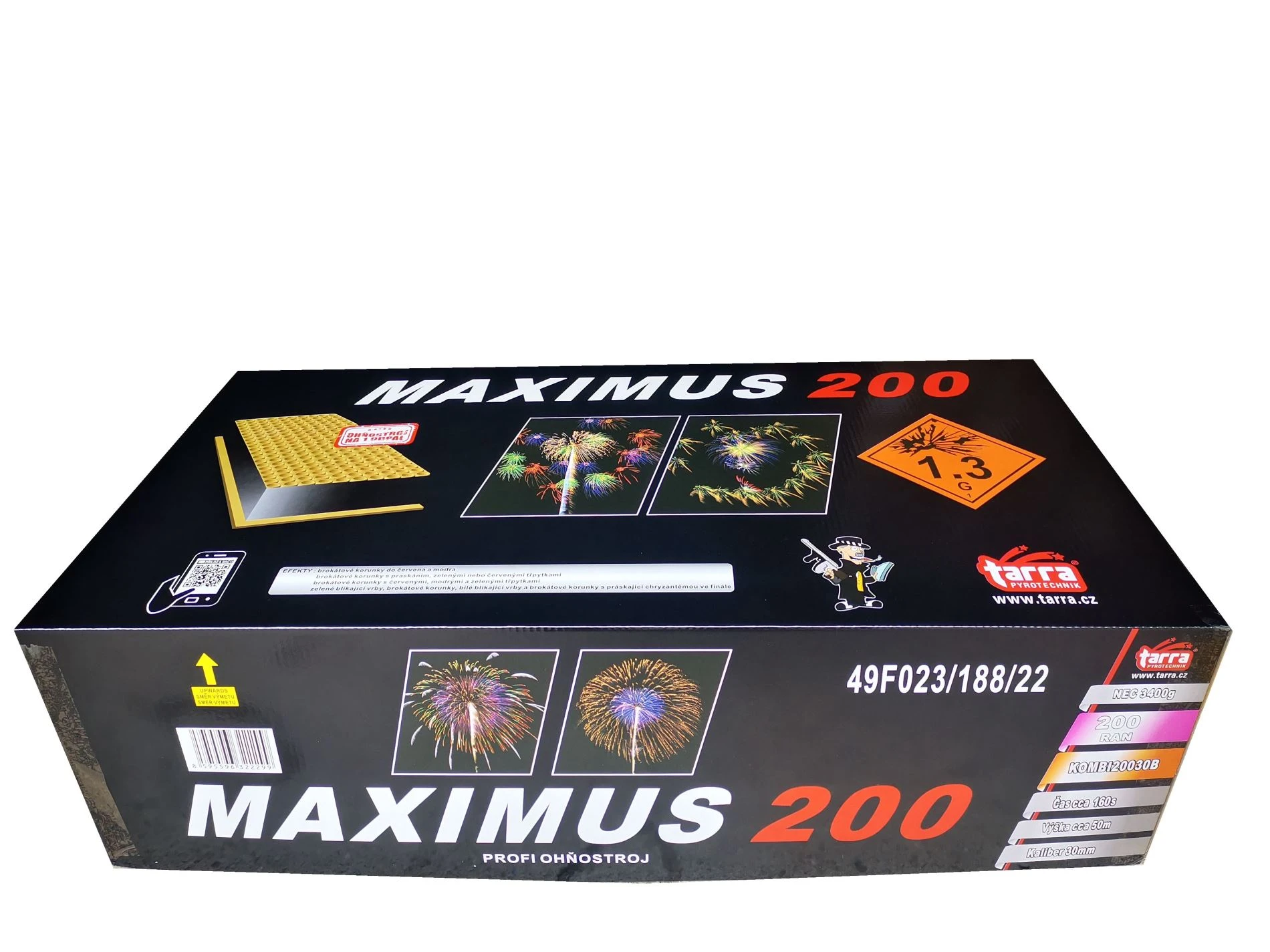 PROFI SLOŽENÝ OHŇOSTROJ MAXIMUS 200 RAN 1/1