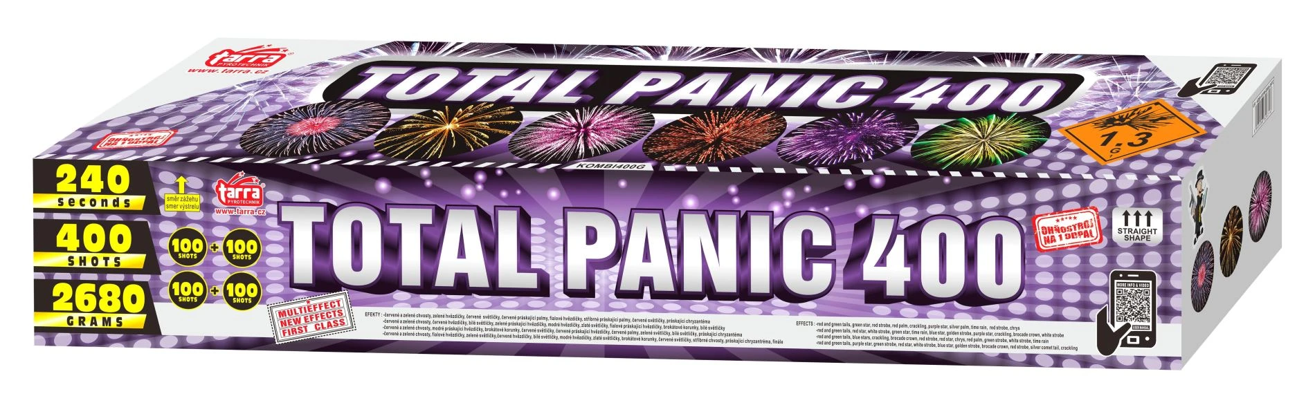 PROFI SLOŽENÝ OHŇOSTROJ TOTAL PANIC 400 RAN 1/1
