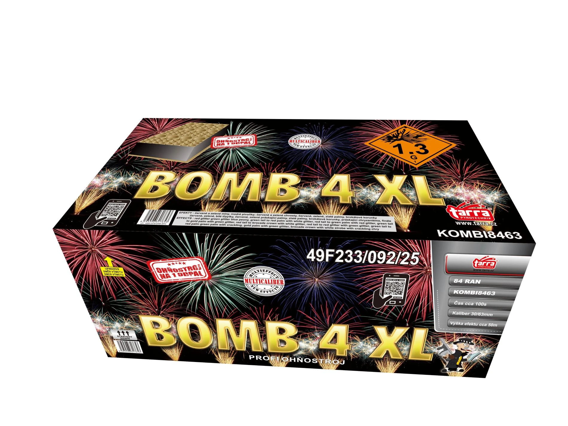 PROFI SLOŽENÝ OHŇOSTROJ BOMB 4XL - 84 RAN 1/1
