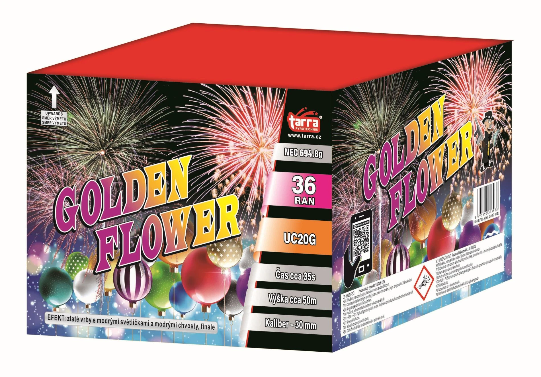 BATERIE VÝMETNIC GOLDEN FLOWER 36RAN 4/1