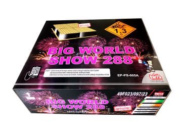 PROFI SLOŽENÝ OHŇOSTROJ BIG WORLD SHOW 288 RAN 1/1 - EP-PS-005A